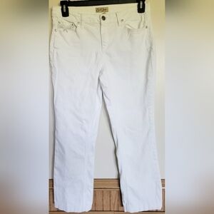 Earl Jeans Women's White Rhinetone Embellished Details Jeans Size 8